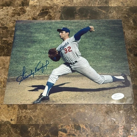 Sandy koufax autographed 8x10 photo dodgers - Picture 1 of 1